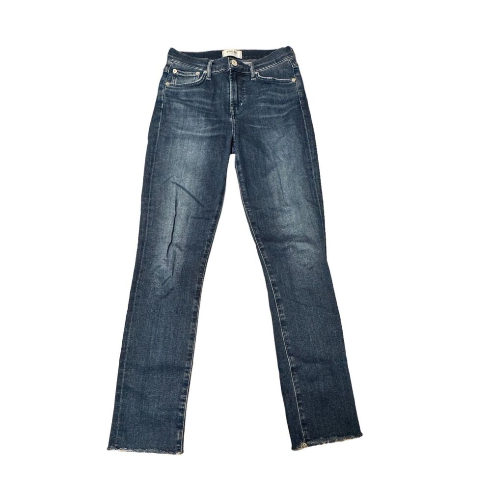 Agolde Sophie Crop Jeans Women's 25 Claremont Blue Wash Skinny Capri High Rise